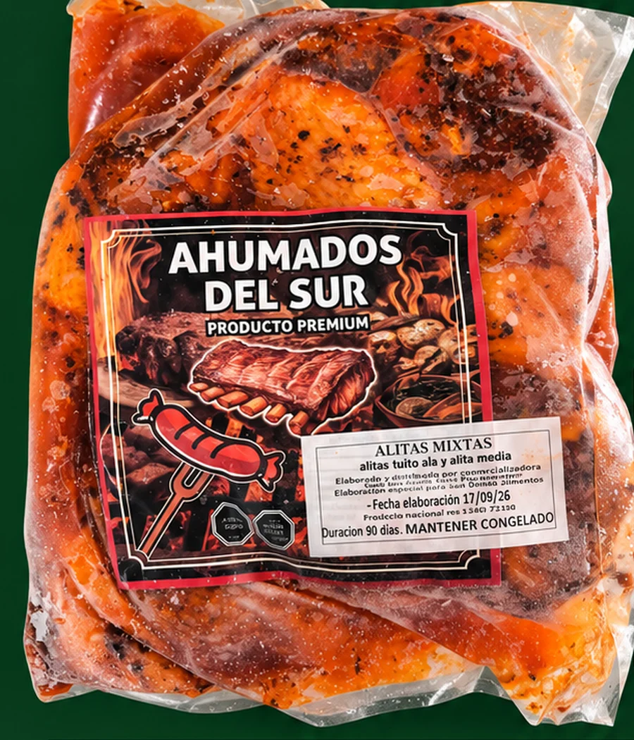 Alas mixtas de pollo