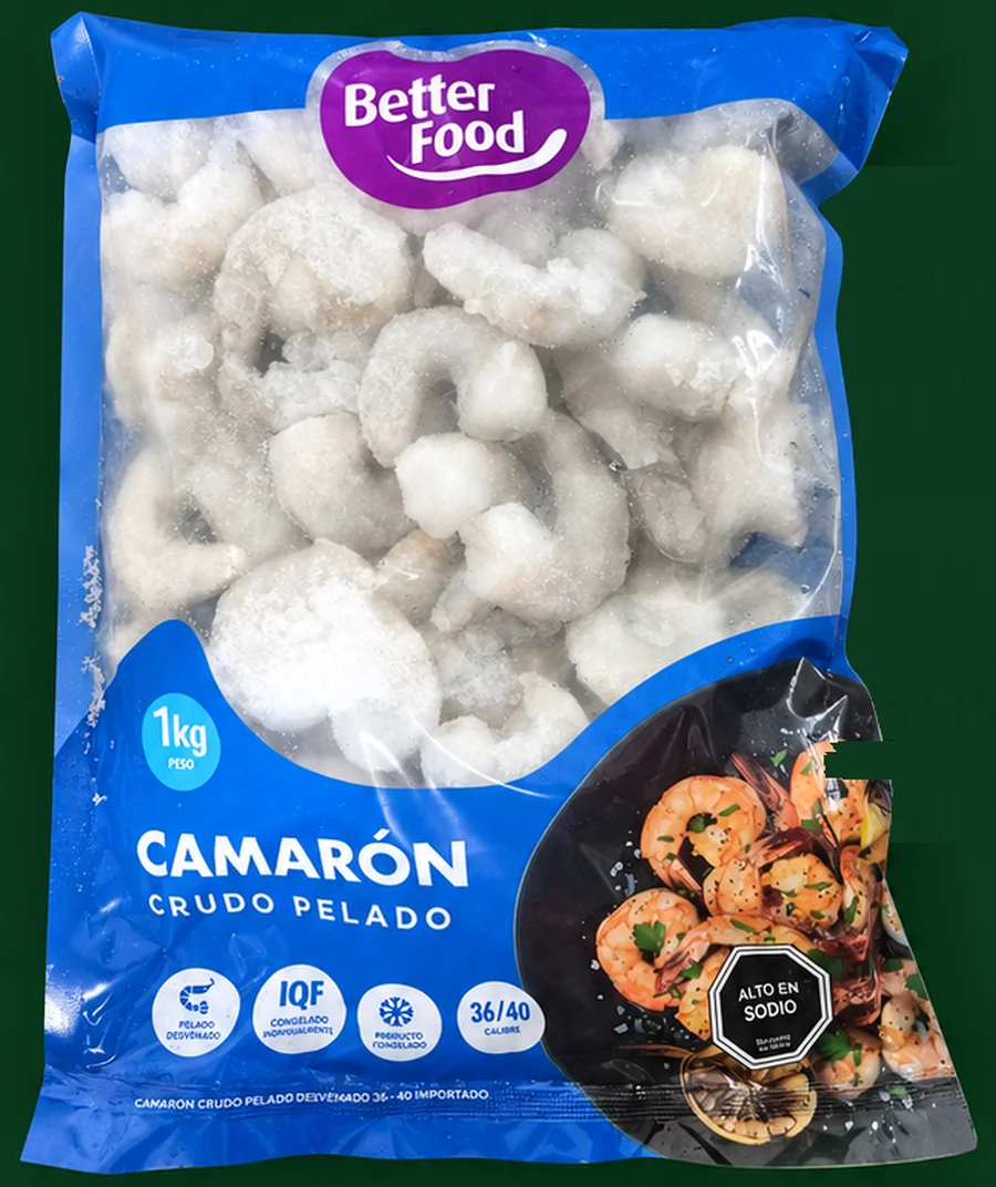Camarones crudos 36/40