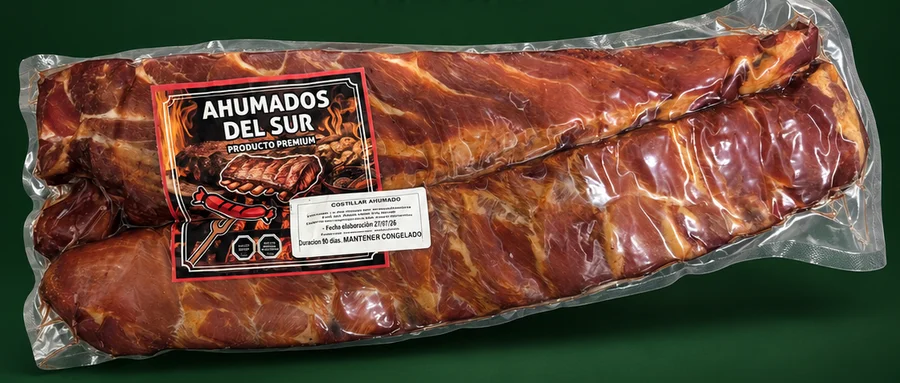 Costillar ahumado al vacío