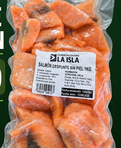 Despunte de salmón al vacío